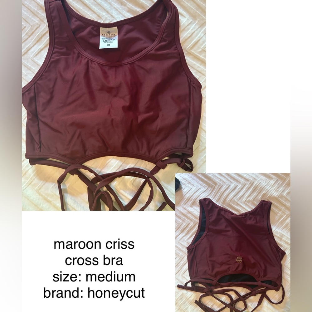 honeycut fetch top maroon